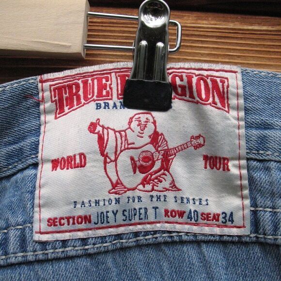 Vintage True Religion Mens Joey Super T Jeans 40 X 32 - Picture 9 of 14